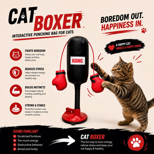 CatBoxer™ Interactive Cat Punching Bag